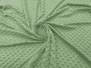 60" Minky Fur 3.mm Pile Fabric - Soft Blanket Minky Dot Fabric by the Yard (Pick Color)