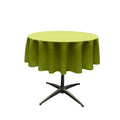 48" Solid Round Tablecloth - Over Lay Round Table Cover for Events Available in Different Sizes