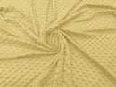 60" Minky Fur 3.mm Pile Fabric - Soft Blanket Minky Dot Fabric by the Yard (Pick Color)