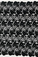 Guipure Lace Design Fabric - Black - Floral Lace Guipure Fabric by Yard