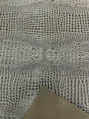 Gator Embossed Vinyl Leather Fabric - Different Colors - Sold By The Yard