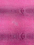 Gator Embossed Vinyl Leather Fabric - Different Colors - Sold By The Yard