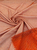 Fish Net Spandex Rhinestone Fabric - Solid Spandex Fish Net Rhinestones Fabric Sold by Yard