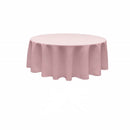 72" Round Tablecloth - Solid Polyester Round Full Table Cover Available in Different Colors