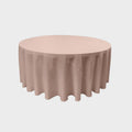 120" Round Drape Solid Tablecloth - Round Full Table Cover 3 Part Stitched Available in 84 Colors
