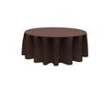 84" Round Tablecloth - Solid Polyester Round Full Table Cover Available in Different Colors