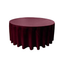 90" Round Drape Solid Tablecloth - Round Full Table Cover 3 Part Stitched Available in 84 Colors