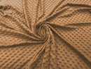 60" Minky Fur 3.mm Pile Fabric - Soft Blanket Minky Dot Fabric by the Yard (Pick Color)