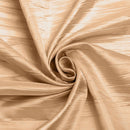 54" Crushed Taffeta Fabric - Champagne - Crushed Taffeta Creased Fabric Sold by The Yard