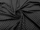 60" Minky Fur 3.mm Pile Fabric - Soft Blanket Minky Dot Fabric by the Yard (Pick Color)