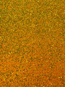 Stretch Velvet Sequins Fabric - Clear Yellow on Orange - Velvet Sequins 2 Way Stretch 58/60” By Yard