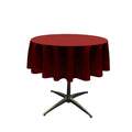 48" Solid Round Tablecloth - Over Lay Round Table Cover for Events Available in Different Sizes