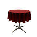 36" Solid Round Tablecloth - Over Lay Round Table Cover for Events Available in Different Sizes
