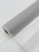 Illusion Mesh Sheer Fabric - Cloudy Grey - 60" Wide Illusion Mesh Fabric Sold By The Yard