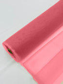 Illusion Mesh Sheer Fabric - Coral - 60" Wide Illusion Mesh Fabric Sold By The Yard
