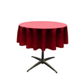 36" Solid Round Tablecloth - Over Lay Round Table Cover for Events Available in Different Sizes