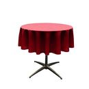 36" Solid Round Tablecloth - Over Lay Round Table Cover for Events Available in Different Sizes