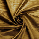 54" Crushed Taffeta Fabric - Dark Gold - Crushed Taffeta Creased Fabric Sold by The Yard
