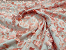 3D Butterfly Design Lace - Dusty Rose - Embroidered Lace with 3D Butterfly Design By Yard