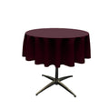 58" Solid Round Tablecloth - Over Lay Round Table Cover for Events Available in Different Sizes