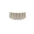 84" Round Tablecloth - Solid Polyester Round Full Table Cover Available in Different Colors