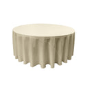 72" Round Drape Solid Tablecloth - Round Full Table Cover 3 Part Stitched Available in 84 Colors
