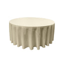 96" Round Drape Solid Tablecloth - Round Full Table Cover 3 Part Stitched Available in 84 Colors