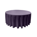 96" Round Drape Solid Tablecloth - Round Full Table Cover 3 Part Stitched Available in 84 Colors