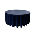 108" Round Drape Solid Tablecloth - Round Full Table Cover 3 Part Stitched Available in 84 Colors