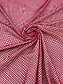 Fish Net Spandex Rhinestone Fabric - Solid Spandex Fish Net Rhinestones Fabric Sold by Yard
