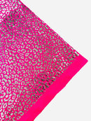 Cheetah Design Spandex Fabric - Fuchsia - 58/60" Animal Print 4 Way Stretch Fabric By Yard