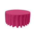 108" Round Drape Solid Tablecloth - Round Full Table Cover 3 Part Stitched Available in 84 Colors