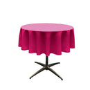 42" Solid Round Tablecloth - Over Lay Round Table Cover for Events Available in Different Sizes