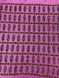 Geometric Stretch Sequin - Fancy Gem Jewel Design on Mesh Pick Color - 25 Yard Roll