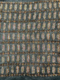 Geometric Stretch Sequin - Fancy Gem Jewel Design on Mesh Pick Color - 25 Yard Roll