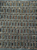 Geometric Stretch Sequin - Fancy Gem Jewel Design on Mesh Pick Color - 25 Yard Roll