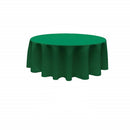 84" Round Tablecloth - Solid Polyester Round Full Table Cover Available in Different Colors
