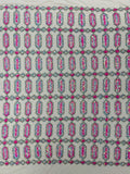 Geometric Stretch Sequin - Fancy Gem Jewel Design on Mesh Pick Color - 25 Yard Roll