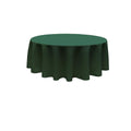 84" Round Tablecloth - Solid Polyester Round Full Table Cover Available in Different Colors