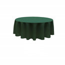 84" Round Tablecloth - Solid Polyester Round Full Table Cover Available in Different Colors