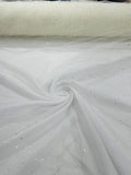 Sparkling Glitter Tulle Fabric - Sparkling Glitter Tulle Mesh Fabric Sold By Yard