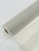 Illusion Mesh Sheer Fabric - Ivory - 60" Wide Illusion Mesh Fabric Sold By The Yard