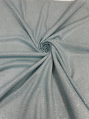 Diamond Shimmer Glitter Fabric - Light Blue - Sparkle Stretch Luxury Shiny Fabric By Yard