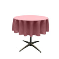 48" Solid Round Tablecloth - Over Lay Round Table Cover for Events Available in Different Sizes