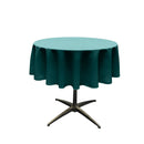 42" Solid Round Tablecloth - Over Lay Round Table Cover for Events Available in Different Sizes