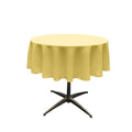 54" Solid Round Tablecloth - Over Lay Round Table Cover for Events Available in Different Sizes