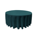 90" Round Drape Solid Tablecloth - Round Full Table Cover 3 Part Stitched Available in 84 Colors