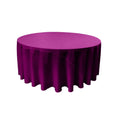 90" Round Drape Solid Tablecloth - Round Full Table Cover 3 Part Stitched Available in 84 Colors