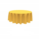96" Round Tablecloth - Solid Polyester Round Full Table Cover Available in Different Colors