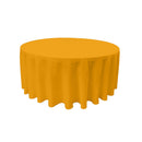 96" Round Drape Solid Tablecloth - Round Full Table Cover 3 Part Stitched Available in 84 Colors
